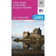 OS33 Loch Alsh Glen Shiel Surrounding ar